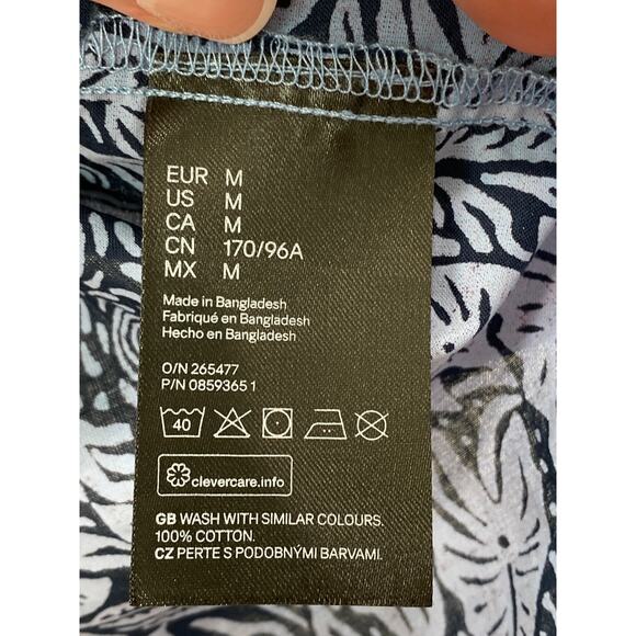 H&M x Desmond Dempsey Tropical Hawaiian Islands 100% Cotton Tropical Tank Top M - Picture 5 of 8